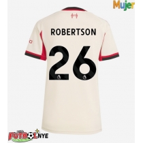 Camiseta Liverpool Andrew Robertson #26 Visitante Equipación para mujer 2025-26 manga corta
